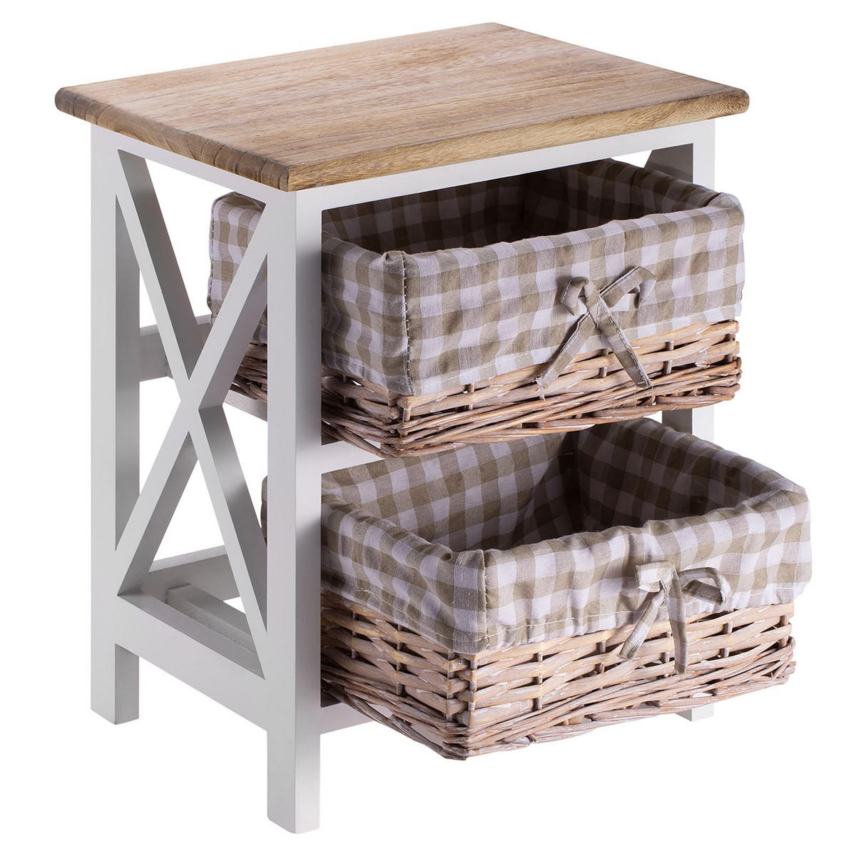 NACHTTISCH PERUGIA - Braun, Holz (32/40/26cm) - CARO-Möbel