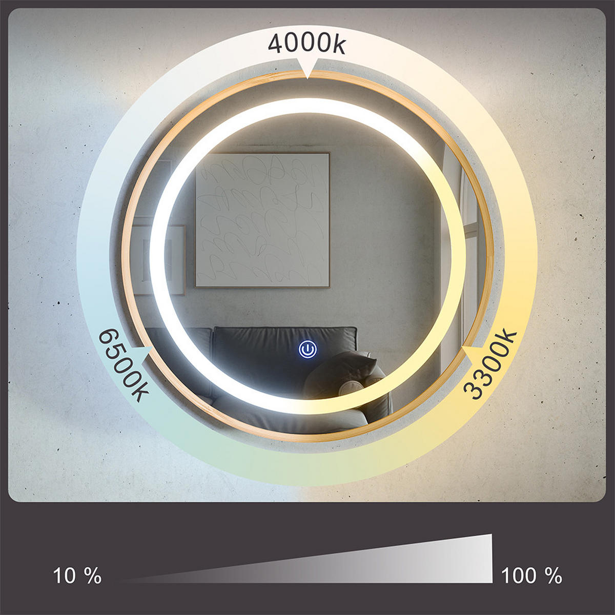 KOUPELNOVÁ ZRCADLOVÁ SKŘÍŇKA Silva Bambus 50 x 50 cm s 5 úložnými prostory - zelená barva, sklo (50/50/13cm) - Vicco