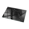 TISCHPLATTE 100x70 cm Marmoriert mit Aderung - Dunkelgrau/Hellgrau, Glas (100/70/0.4cm) - TULUP