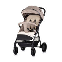 BUGGY Sparkle beige faltbar, Gurt am Griff, verstellbar - Beige, Metall (84/55/97cm) - Chipolino