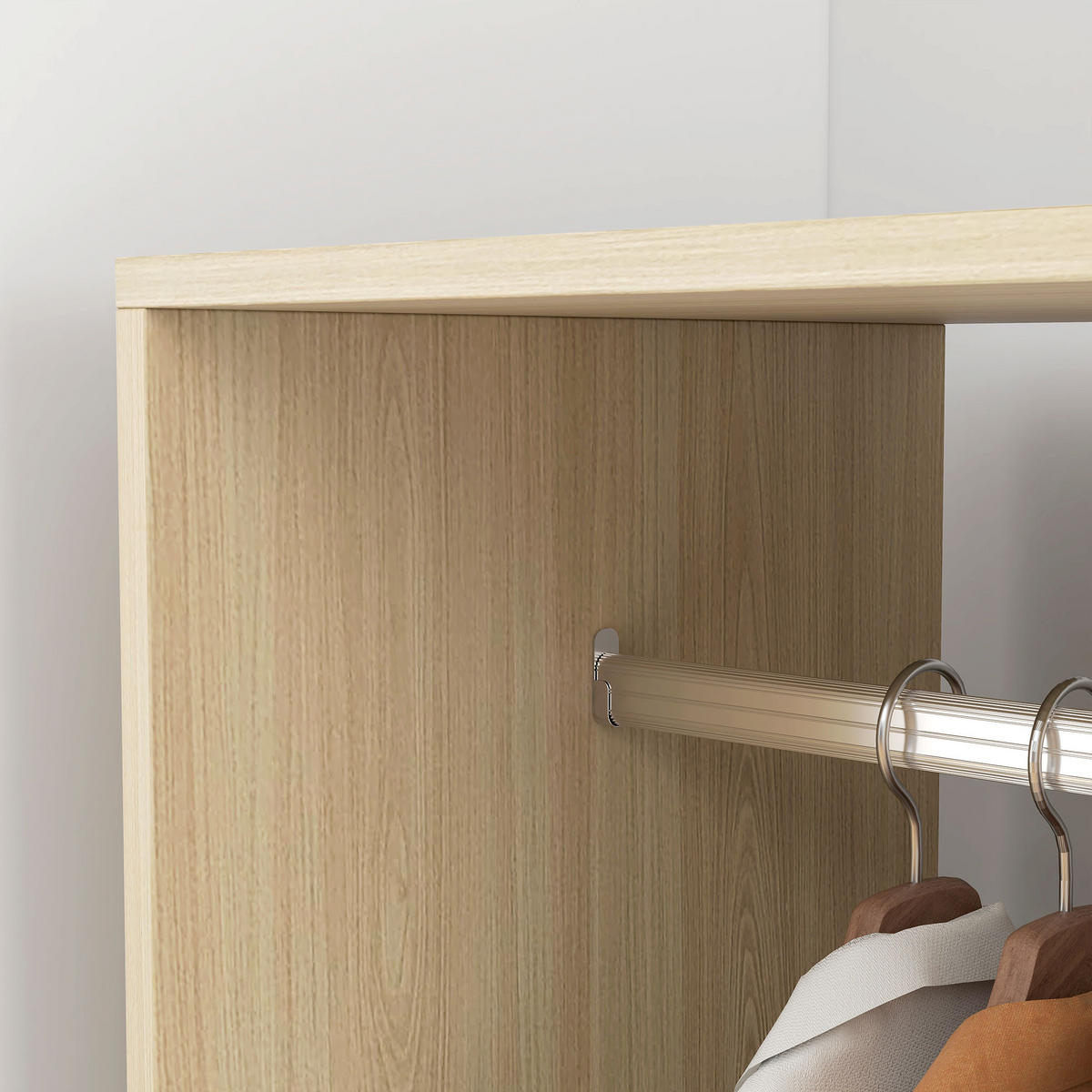 GARDEROBENSCHRANK Naturfarben 60/40/128 cm - Naturfarben, Holzwerkstoff (60/128/40cm) - PANGIVO