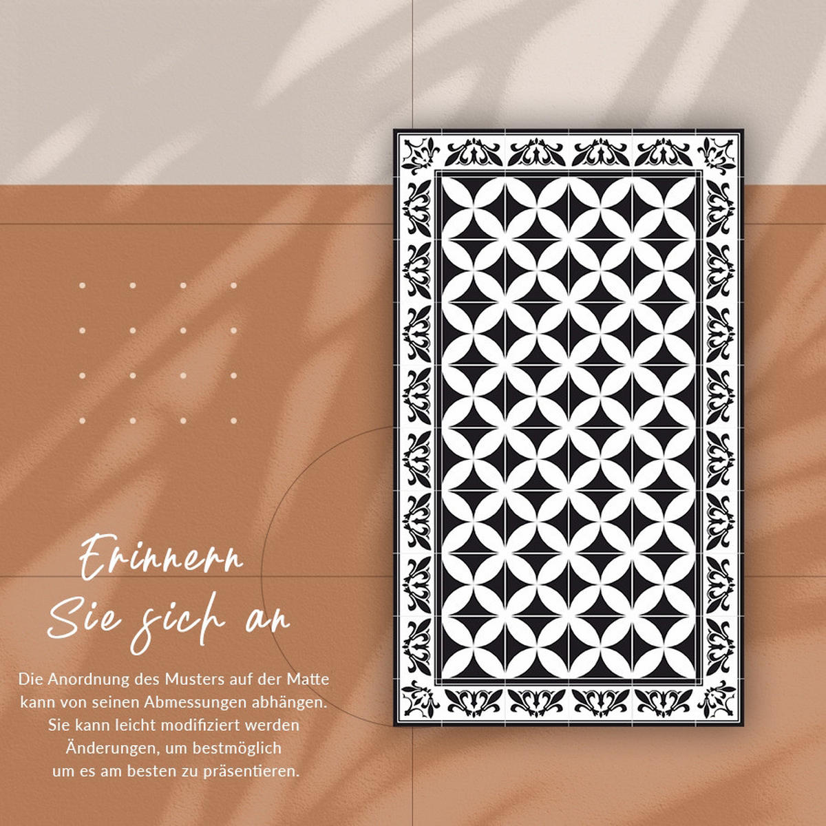 VINYL TEPPICH 150x225 cm Beige mit Linien - Sandfarben, Kunststoff (150/225cm) - TULUP