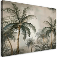 WANDBILD dschungel tropische palmen - Beige, Textil (60/40cm) - Feeby