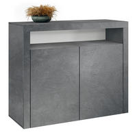 KOMMODE Denver Schiefer - Schieferfarben, Holzwerkstoff (107/88/35cm) - Vladon