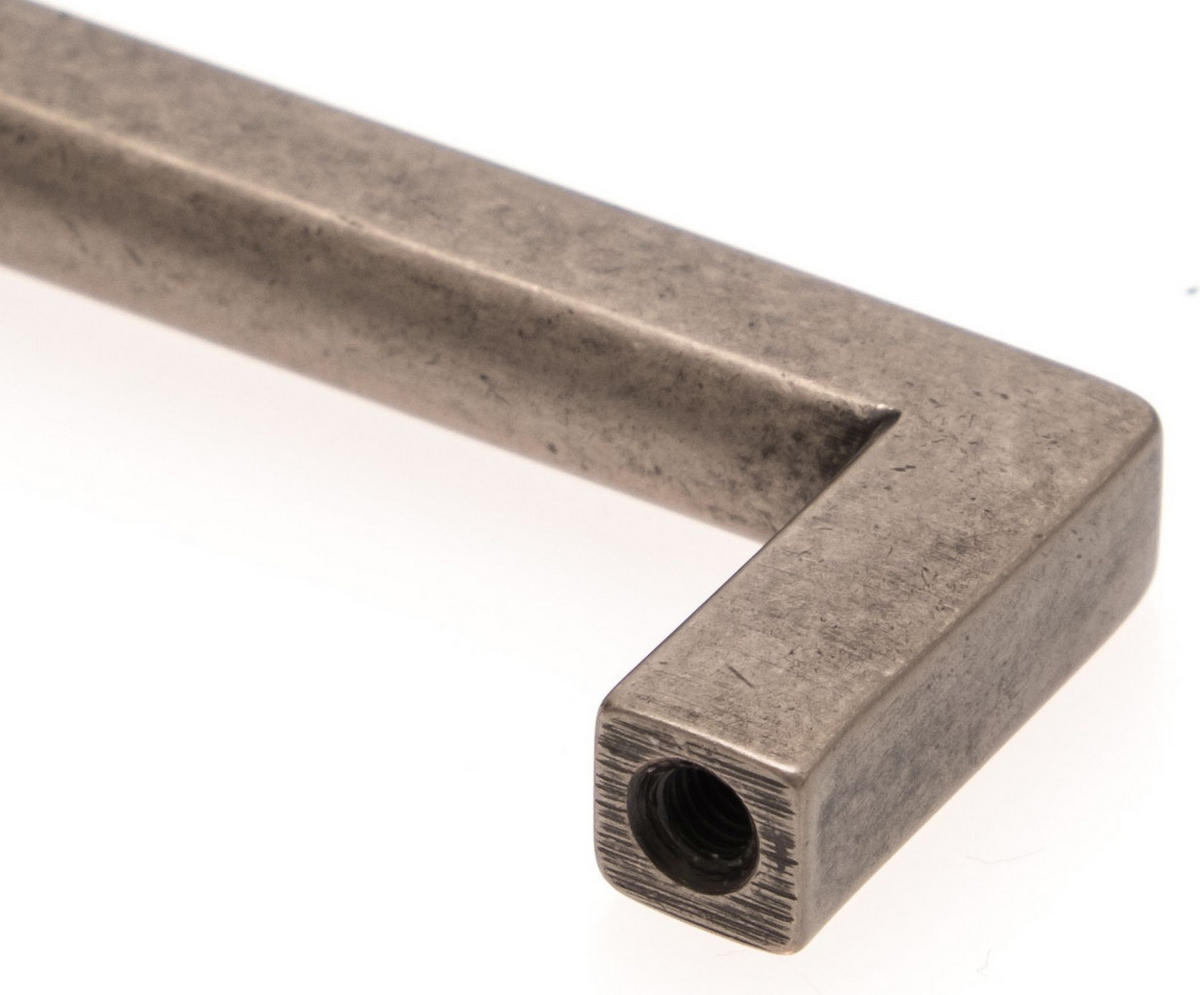 MÖBELGRIFF BA 160mm, Küchengriff vintage, Schrankgriff Silber antik - Silberfarben, Metall (0.9/2.75/16.8cm)
