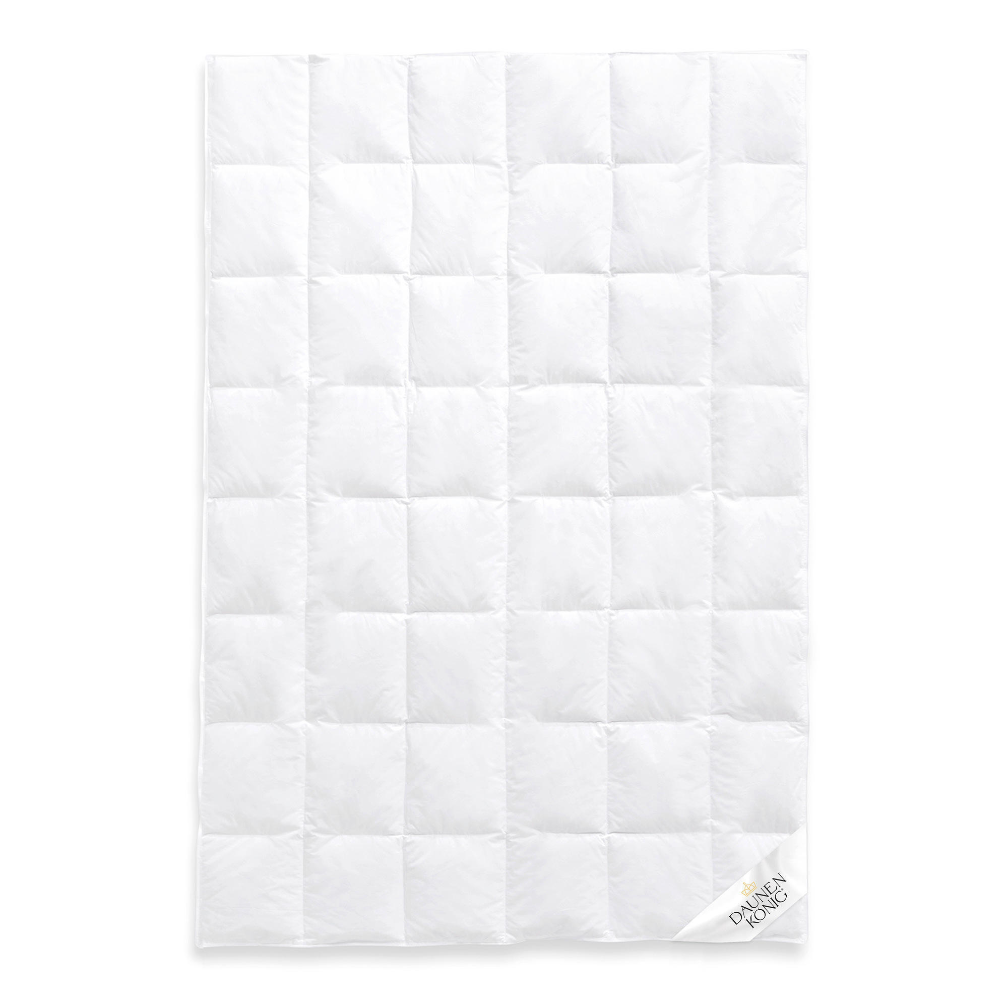 GANZJAHRESBETTDECKE QUEEN Entendaunen medium - Weiß, Naturmaterialien/Textil (135/200cm) - Daunenkönig