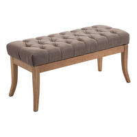 SITZBANK Cannes Stoff Taupe Hellbraun - Taupe, Textil (100/46/38cm) - DELUKE