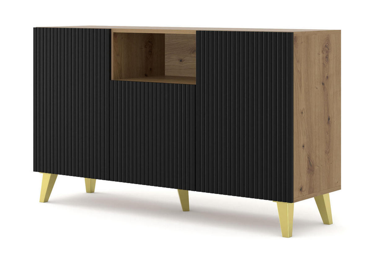 SIDEBOARD BEIGE - Beige, Holzwerkstoff (150/87/42cm) - FURNLUX