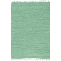 BAUMWOLLE NATUR TEPPICH JOLLY COTTON - Mintgrün, Textil (70/140cm) - Pergamon
