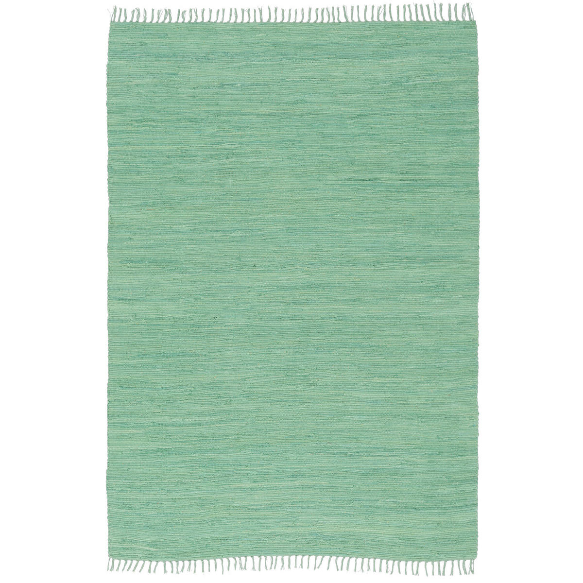 BAUMWOLLE NATUR TEPPICH JOLLY COTTON - Mintgrün, Textil (70/140cm) - Pergamon