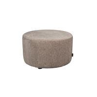 SITZHOCKER Rocca Cappuccino Braun - Pastellblau/Braun, Textil (70/40/70cm) - Dutchbone