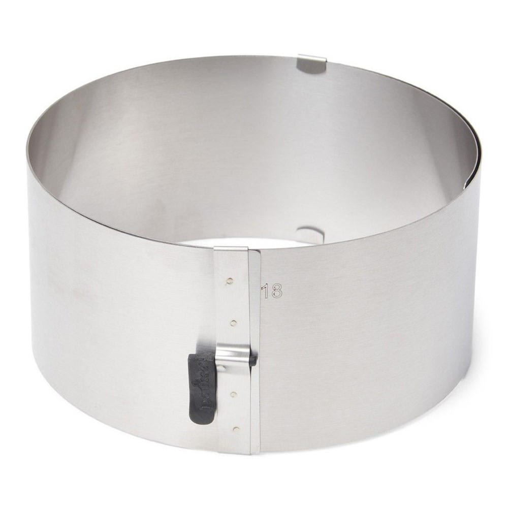 TORTENRING Silber 17/17/9 cm P02457 - Silberfarben, Metall (17/9/17cm) - Patisse 