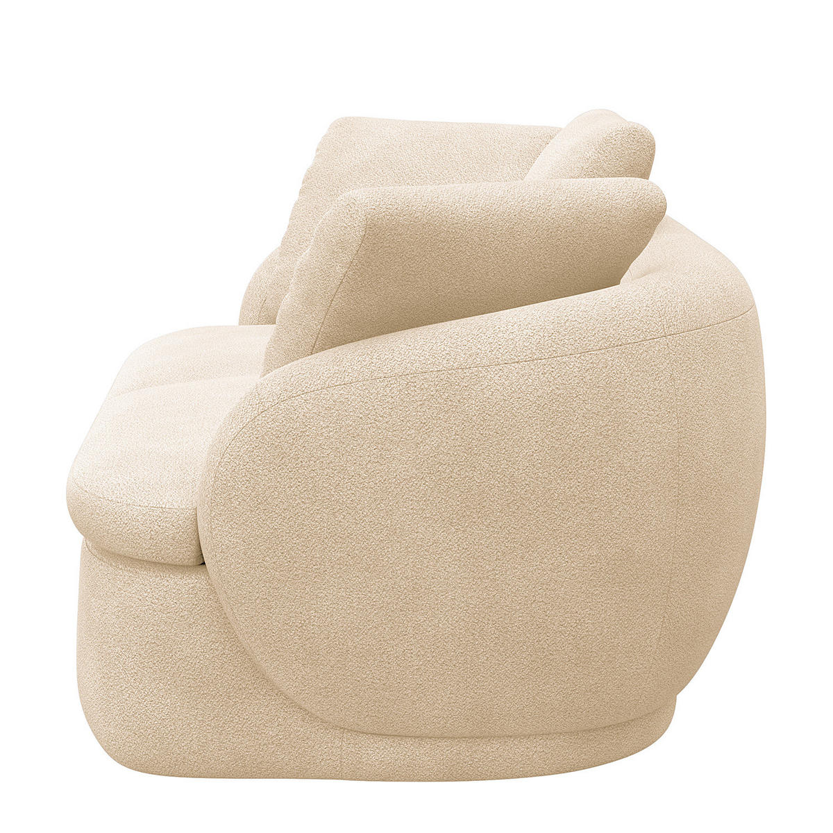 2,5-SITZER SOFA - Beige, Textil (186/74/102cm) - home24