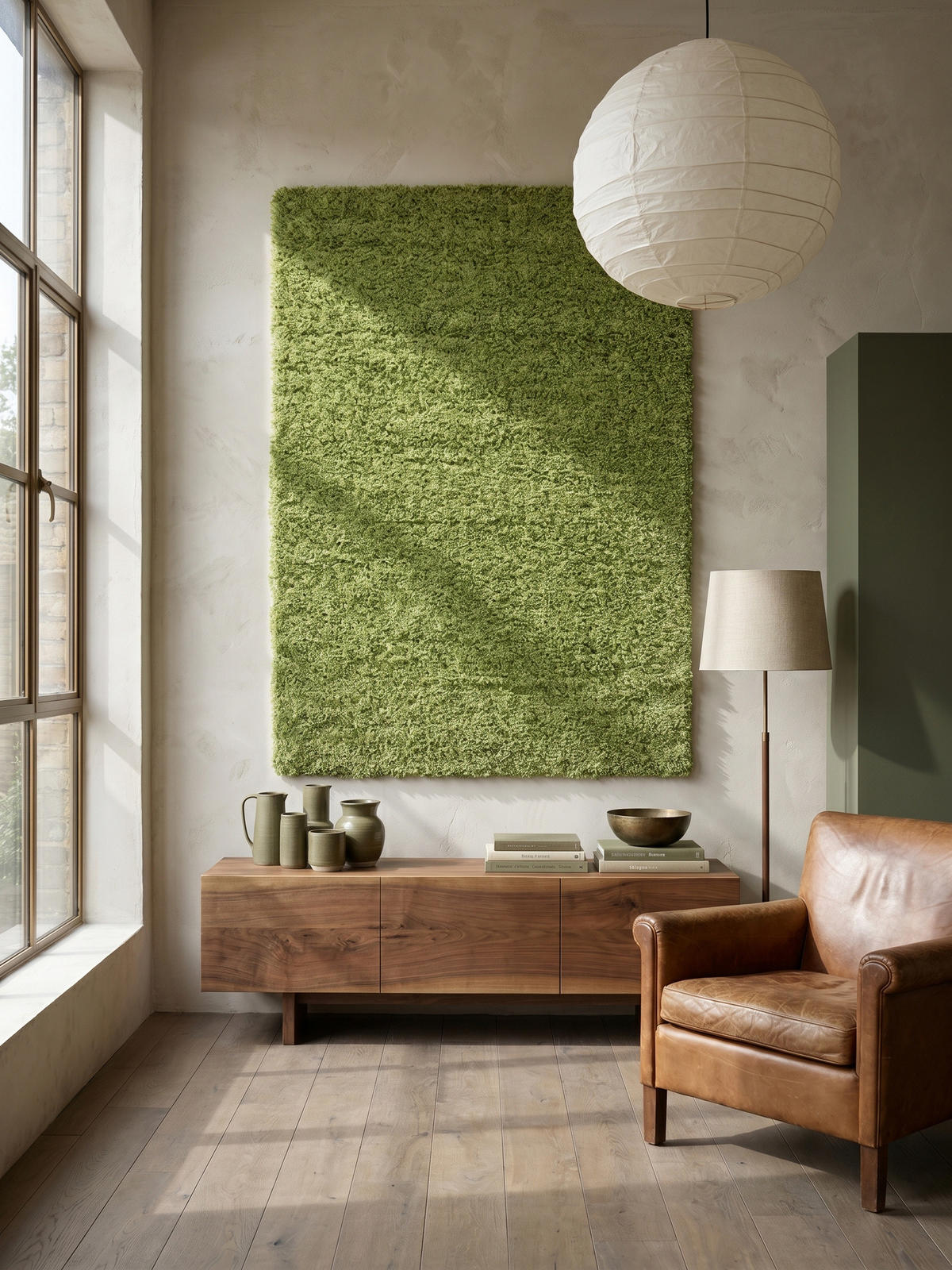 TEPPICH Hochflor Shaggy Einfarbig Weich Flauschig Waschbar Läufer Grün 80x250 cm – RHEIN - Grün, Textil (250/80cm) - KADIMA DESIGN