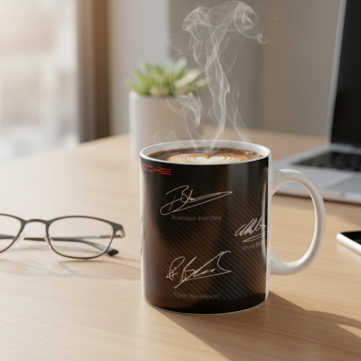 KAFFEEBECHER 919 Hybrid Schwarz Weiß - Schwarz, Keramik (0.3L) - Porsche