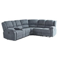 ECKSOFA Polsterbezug Dunkelgrau Rokke - Dunkelgrau, Textil (229/196cm) - Beliani