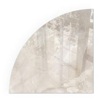 GLASPLATTE für Kamin 100x100 cm - Creme, Glas (100/100/0.4cm) - TULUP