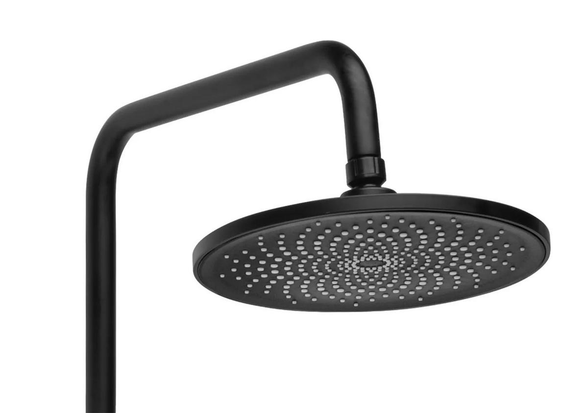 DUSCHGARNITUR Rea Foss Clif Black - Schwarz, Metall (40/18/25cm) - REA