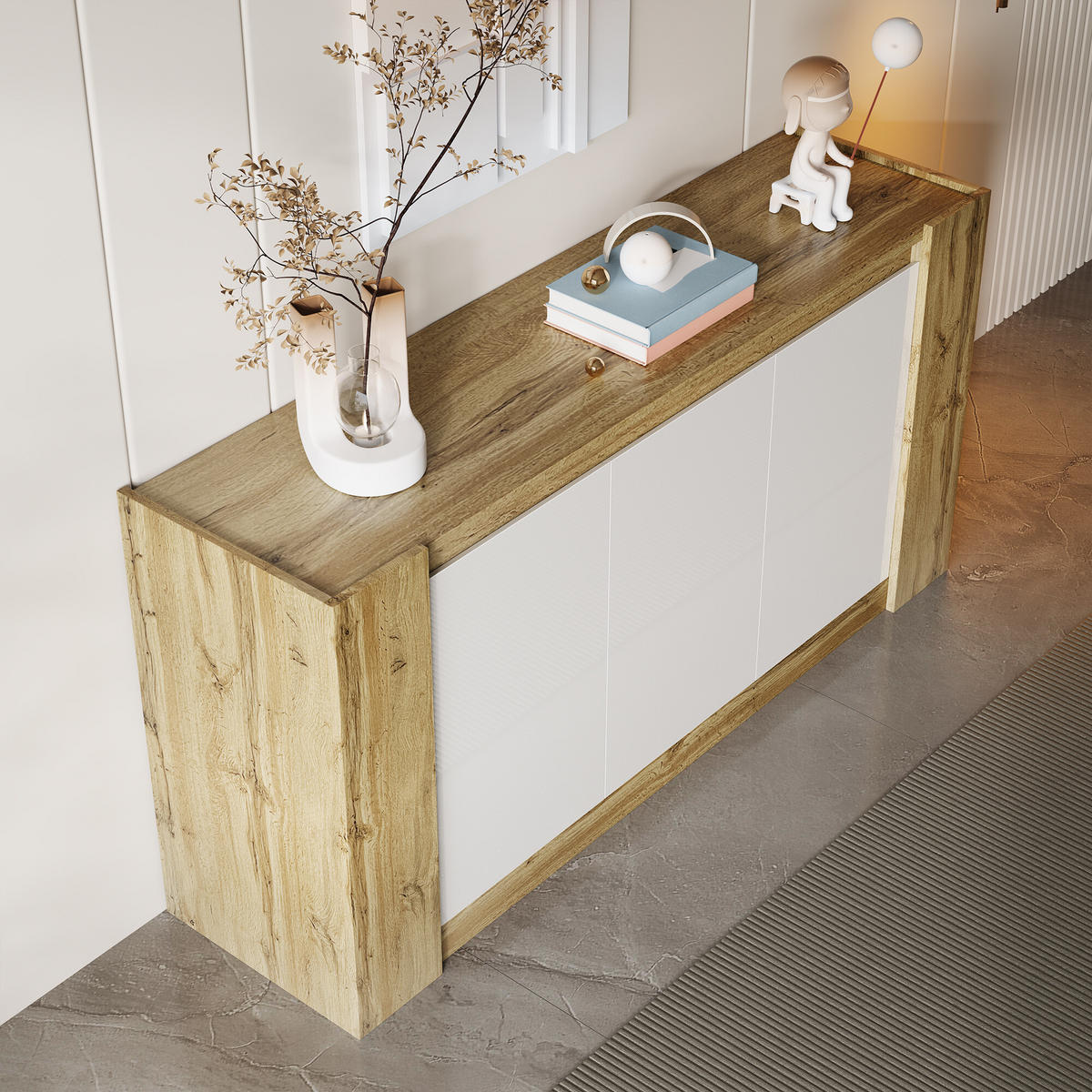 SIDEBOARD Holzoptik 150/40/70 cm - Hellbraun, Holzwerkstoff (40/70.5/150cm) - Urban Meuble