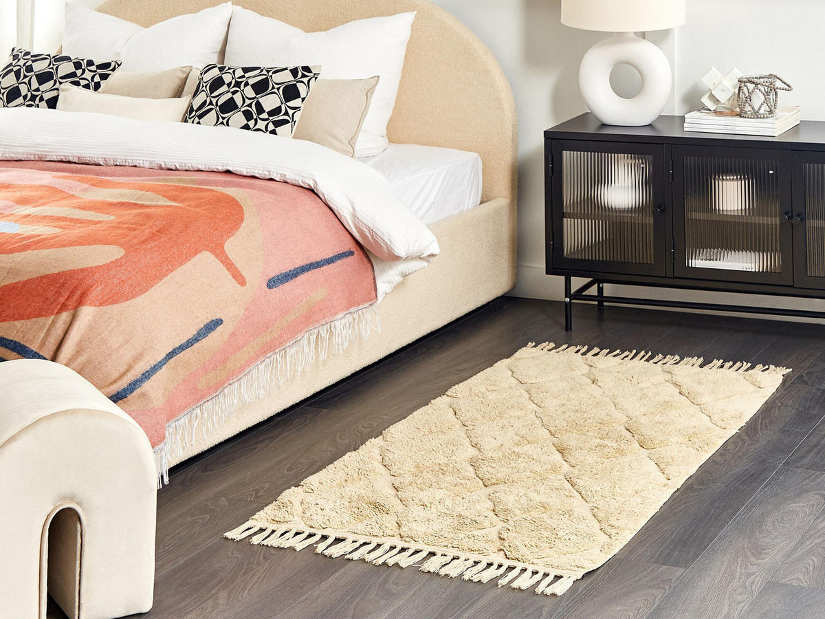 KURZFLOR-TEPPICH Sanliurfa 150/80 cm - Beige, Textil (80/150cm) - Beliani