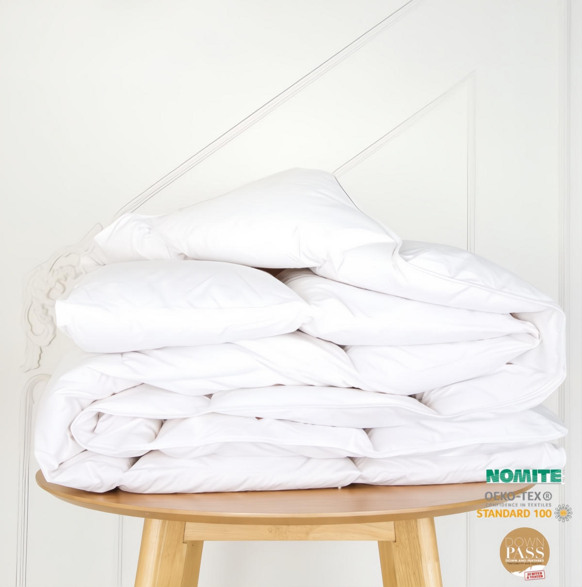 BETTDECKE LUXURY BEDDING, Daunen - Weiß, Textil (200/200cm) - WOODEK
