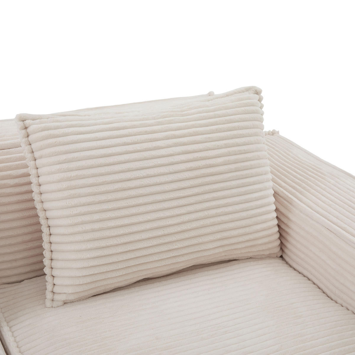 WOHNLANDSCHAFT DE-33834 modular 4-Sitzer Beige - Beige, Textil (330/75/162cm) - ComfortXL