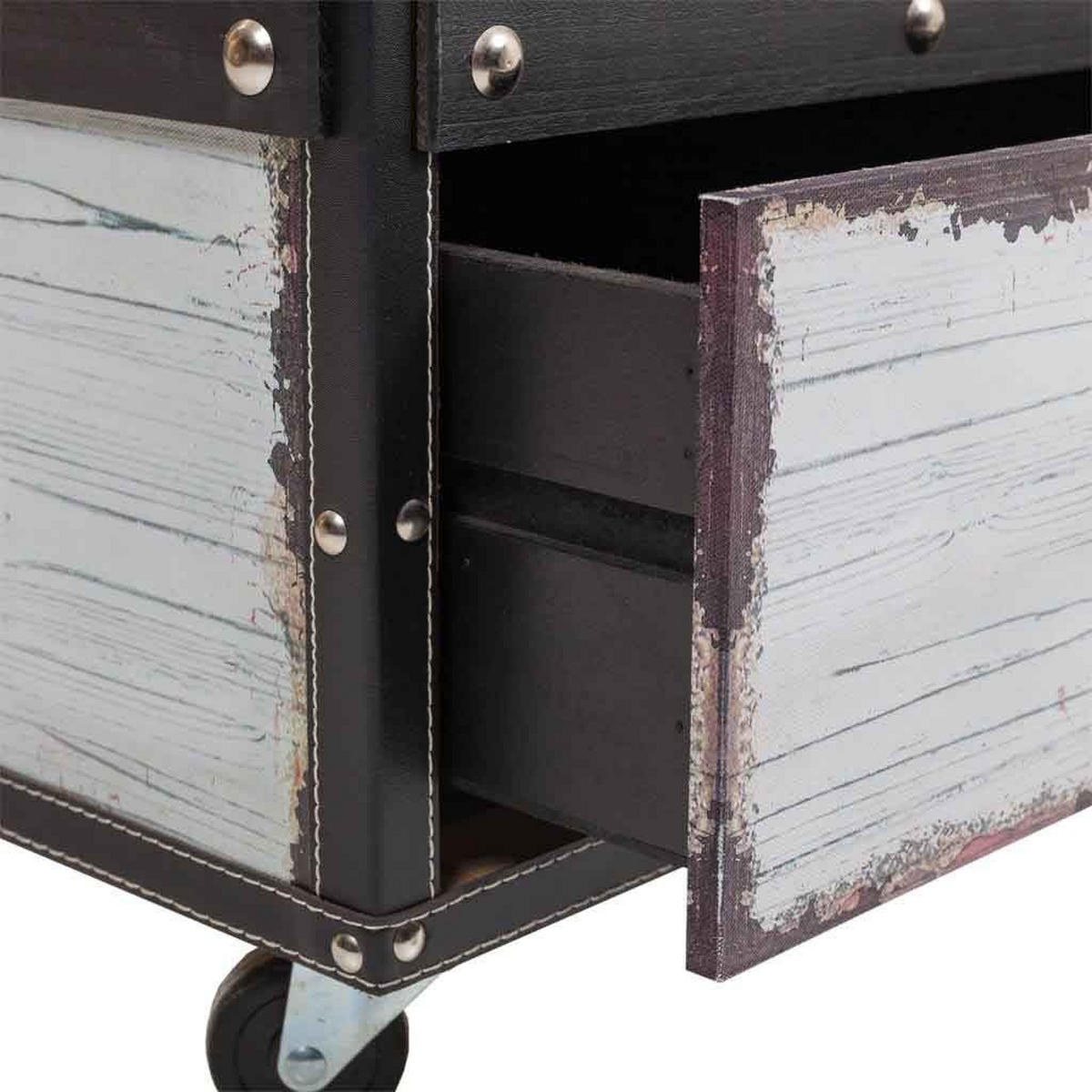 WEINREGAL aus Holz, weiß, 100x60x55cm - Weiß, Holz (100/55/60cm) - Wanderlust