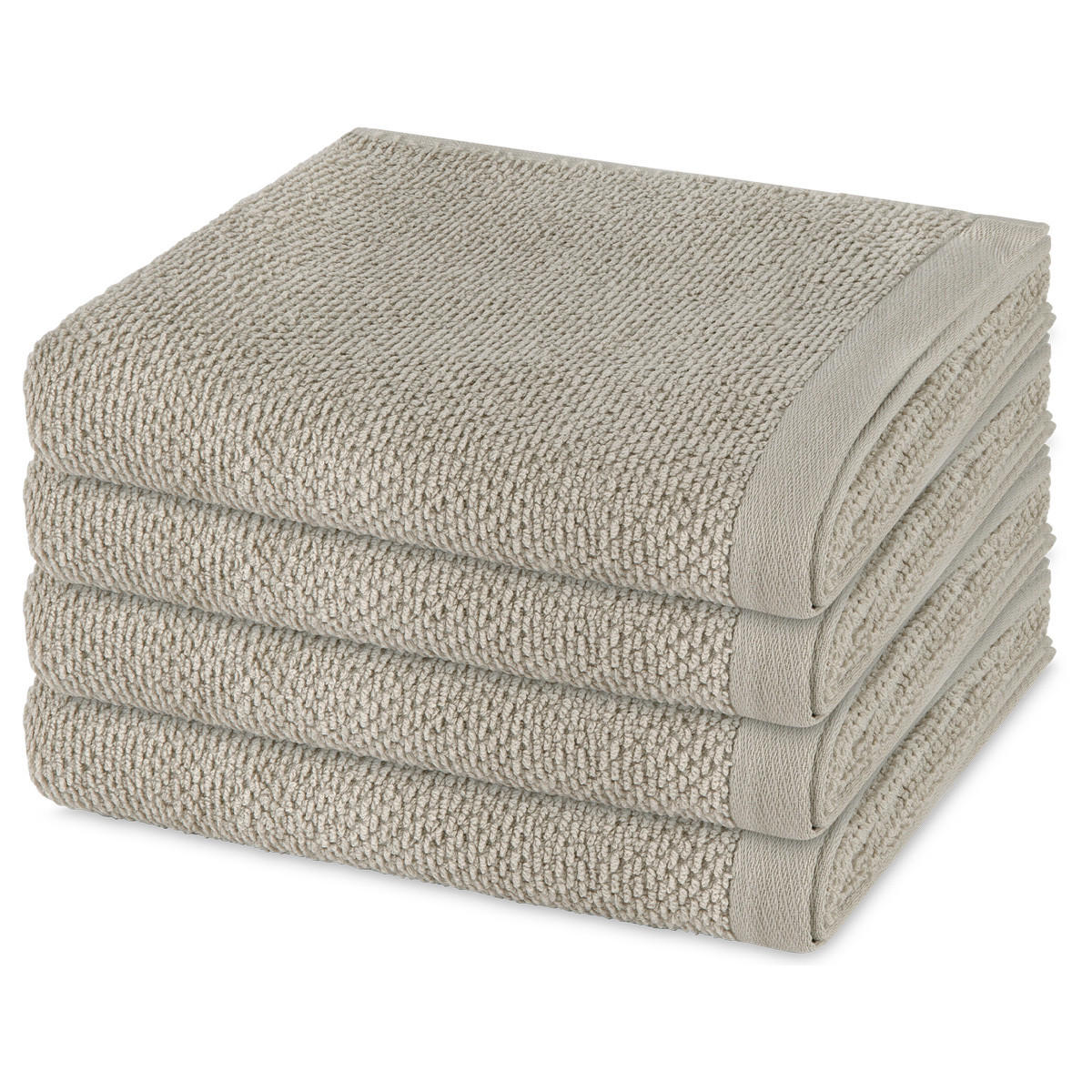 HANDTUCH Bliss 4er-Set - Hellgrau, Textil (50/100cm) - MÖVE