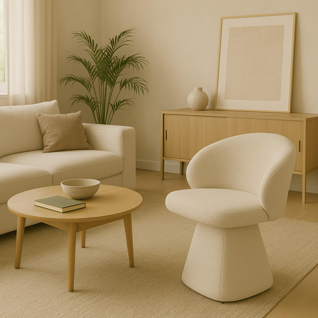 STUHL Altura Mils Stoff Catch Me Kein Drehgelen Hellbeige - Beige/Creme, Holz (62/80/57cm) - Kaiser Möbel
