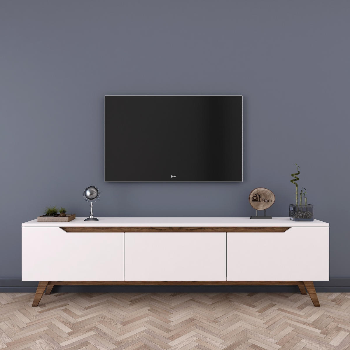 TV-MÖBEL digi Braun - Braun, Holz (35/48/180cm) - Habitat Garten