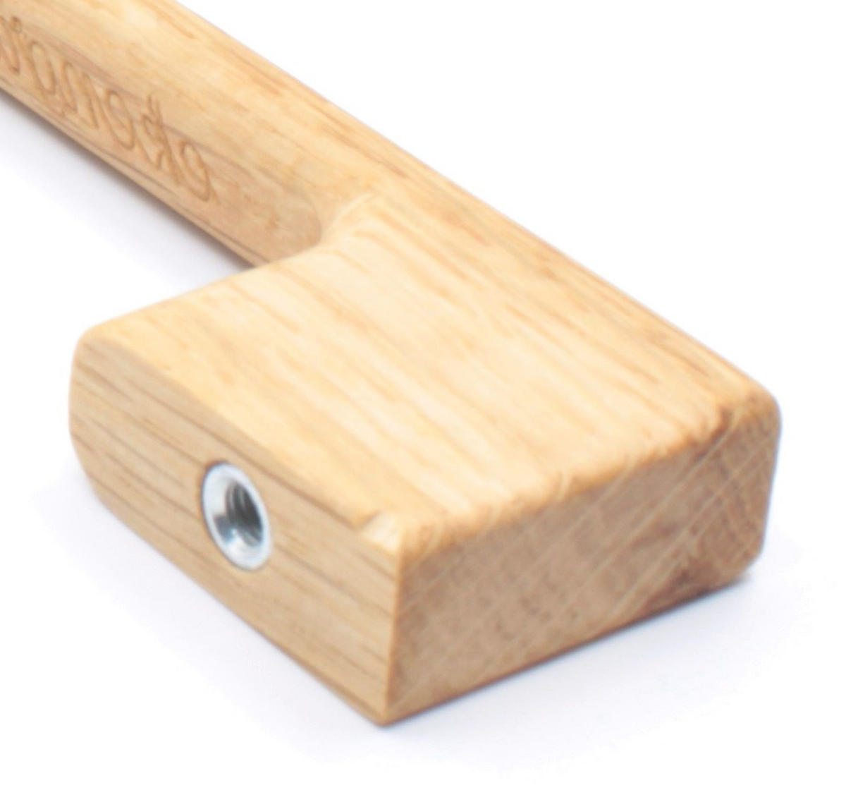 MÖBELGRIFF BA 128mm, Schrankgriff Eiche massiv, Holzgriff Küche - Naturfarben, Holz (1.1/2.8/15.4cm)