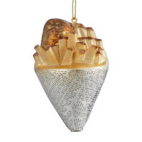 BAUMANHÄNGER Hang On Pommes Tüte - Creme, Glas (7/10/5cm) - Butlers