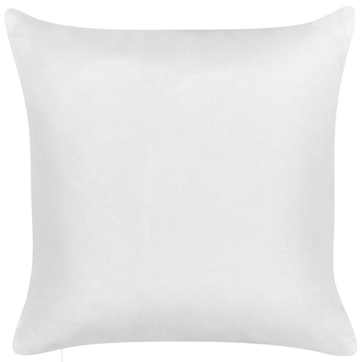 GARTENKISSEN 2er-Set Blattmotiv grün/weiß 45/45 cm Calderina - Grün, Textil (45/45cm) - Beliani