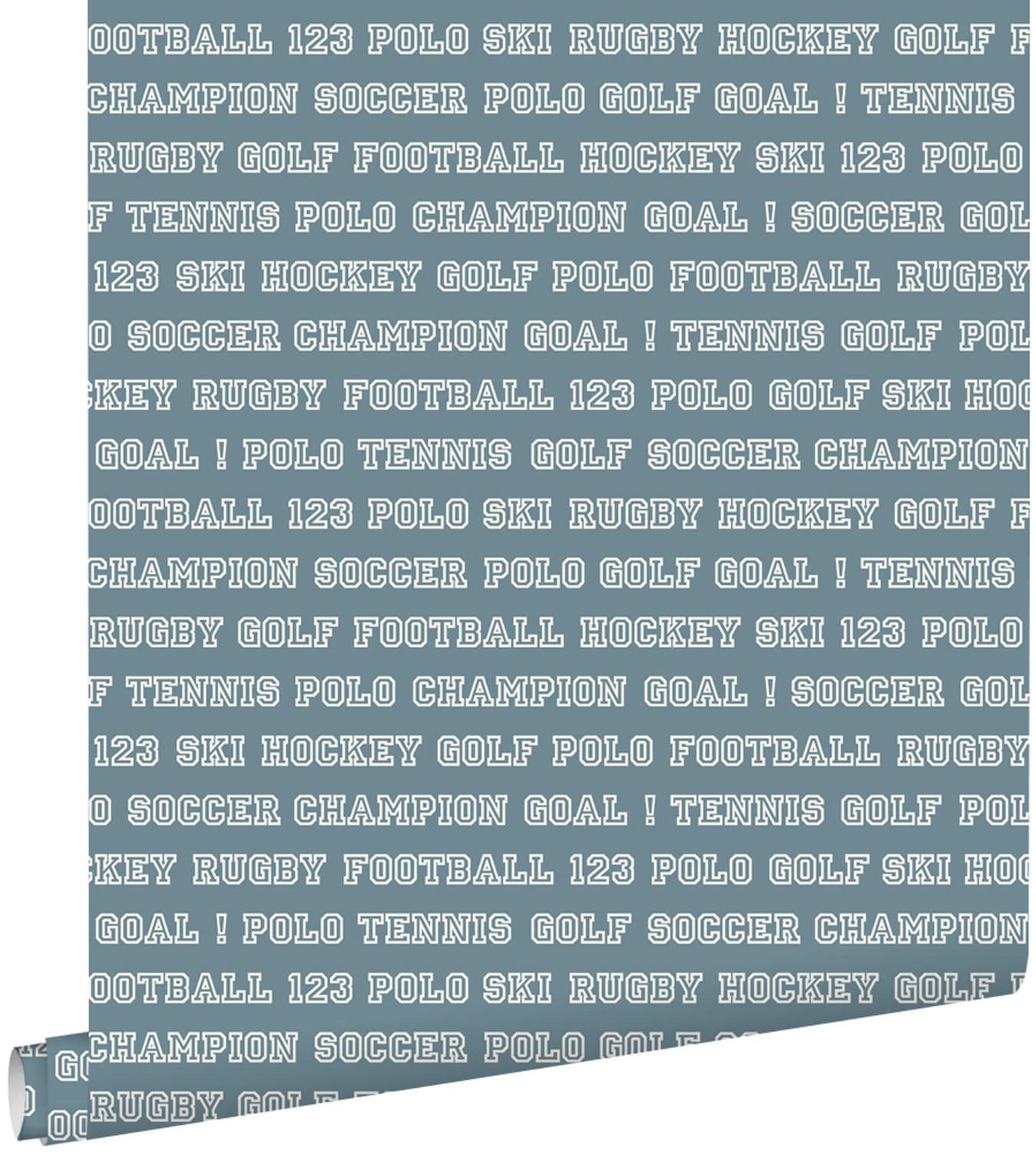 TAPETE Sportarten 53 cm x 10.05 m - Blau, Papier (53/1000cm) - ESTAhome