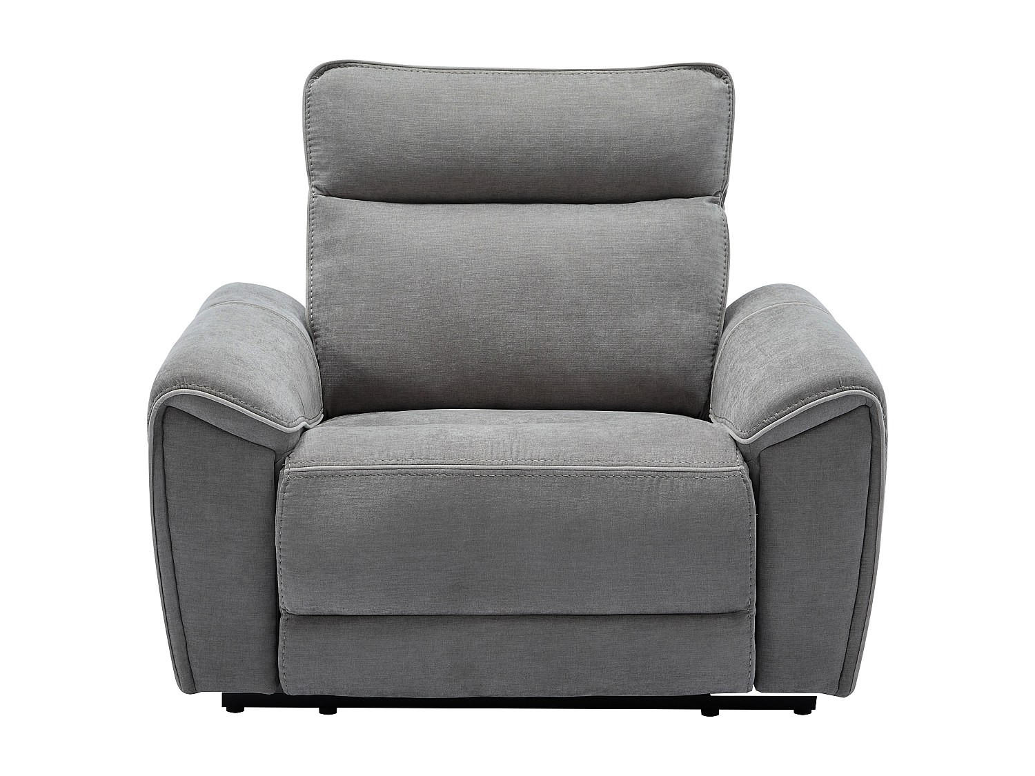 RELAXSESSEL - 1 Person - Stoff - Grau - - Grau, Textil (120/106/96cm) - Vente-Unique