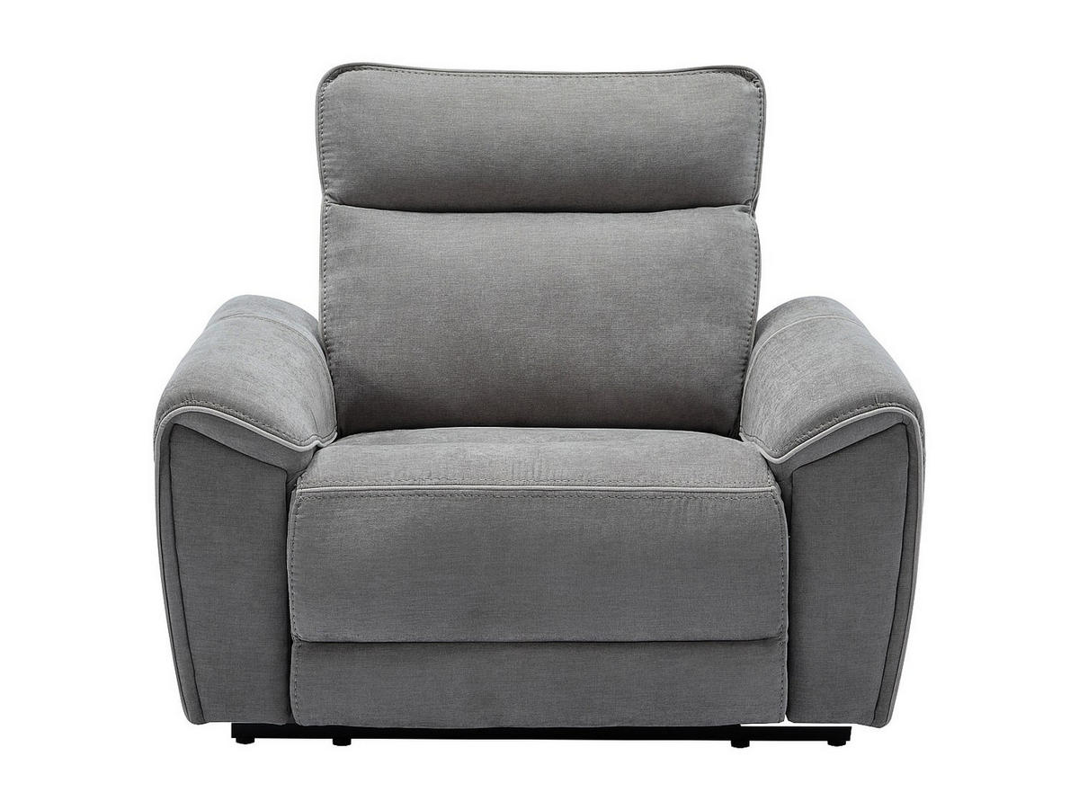 RELAXSESSEL elektrisch - Stoff - Grau - DJARALO - Grau, Textil (120/106/96cm) - Vente-Unique