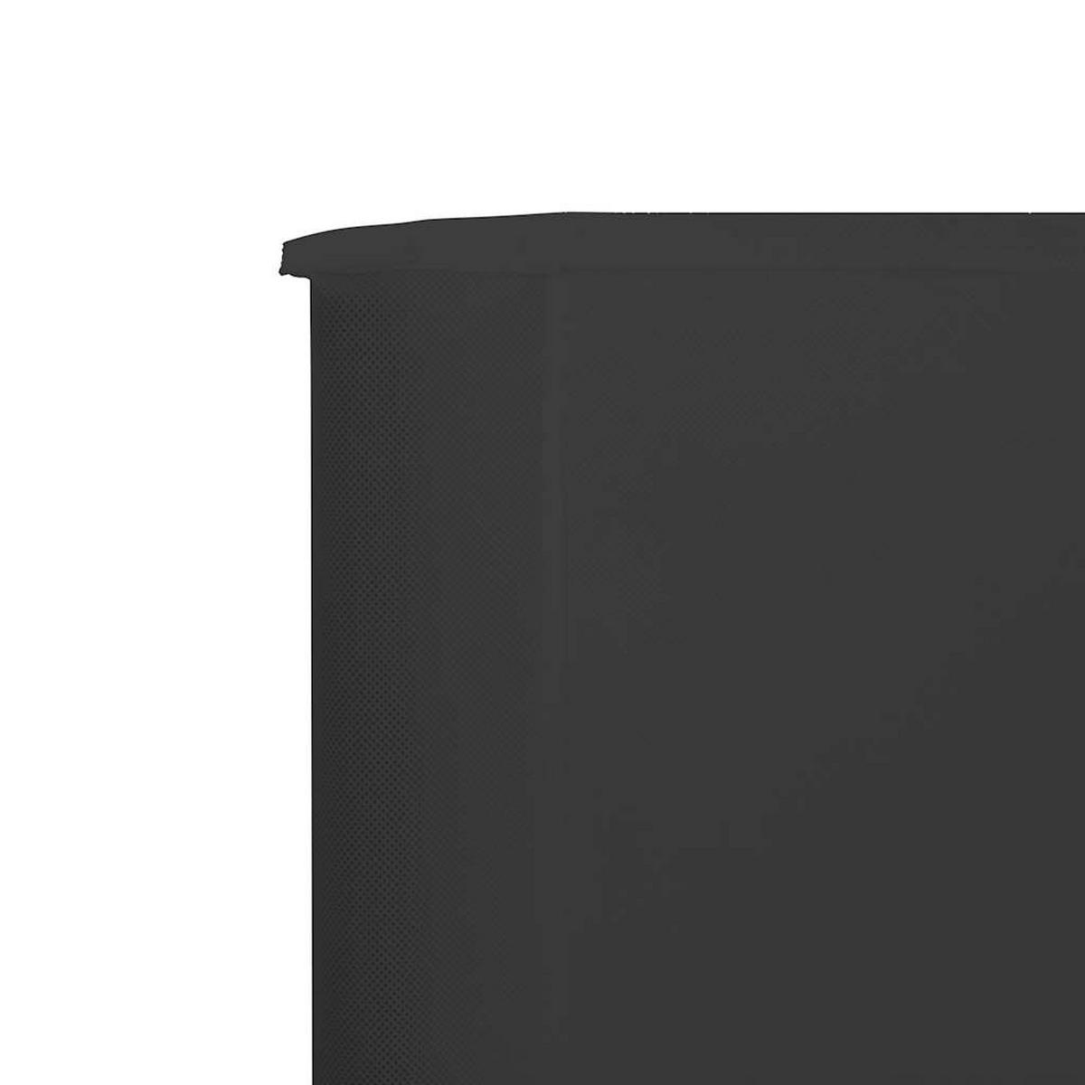 WINDSCHUTZGEWEBE 5Er Set 600/160 Cm Anthrazit - Anthrazit, Textil (600/160cm) - vidaXL