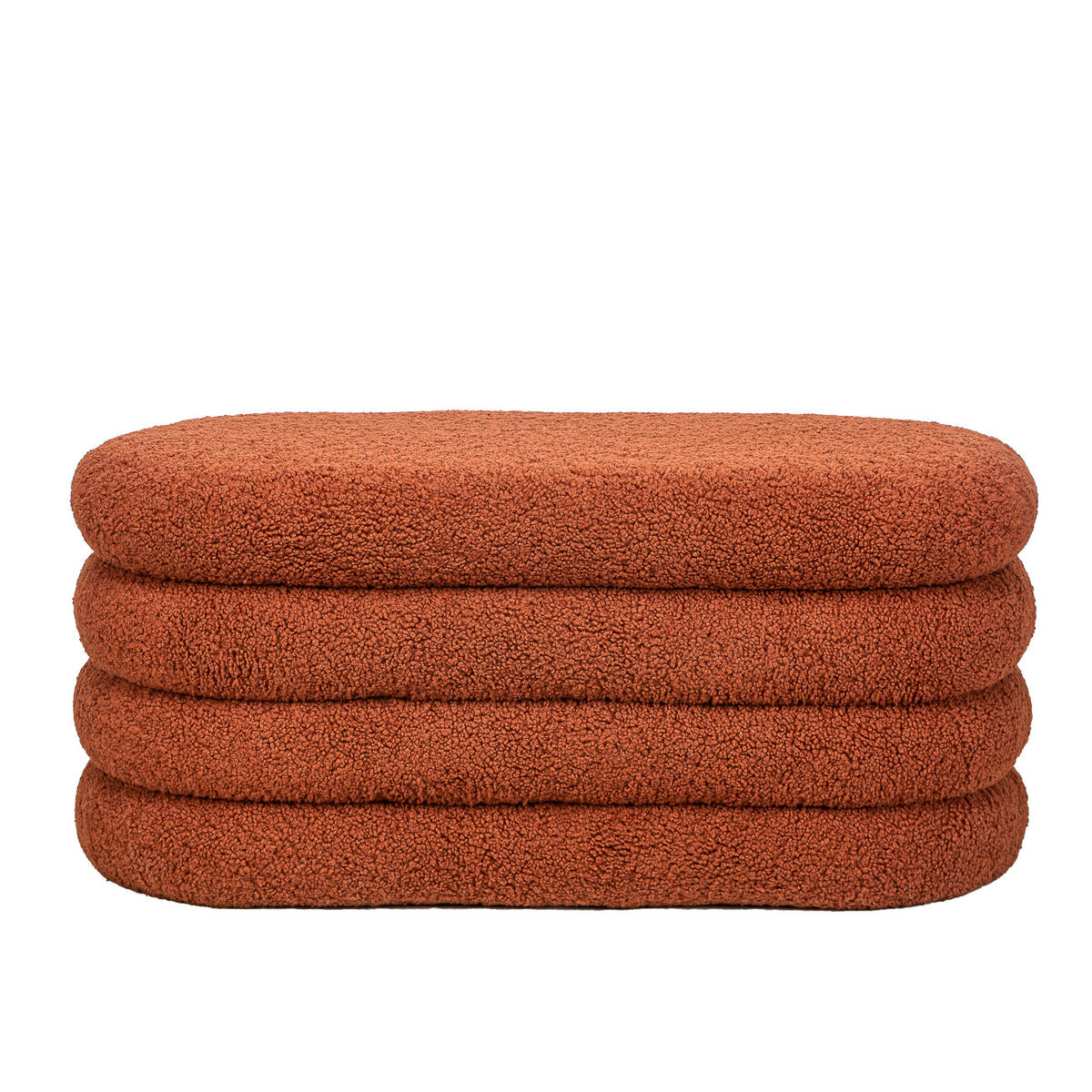 SITZBANK Wolle Terracotta - Terra cotta, Textil (100/45/40cm) - Nordlys
