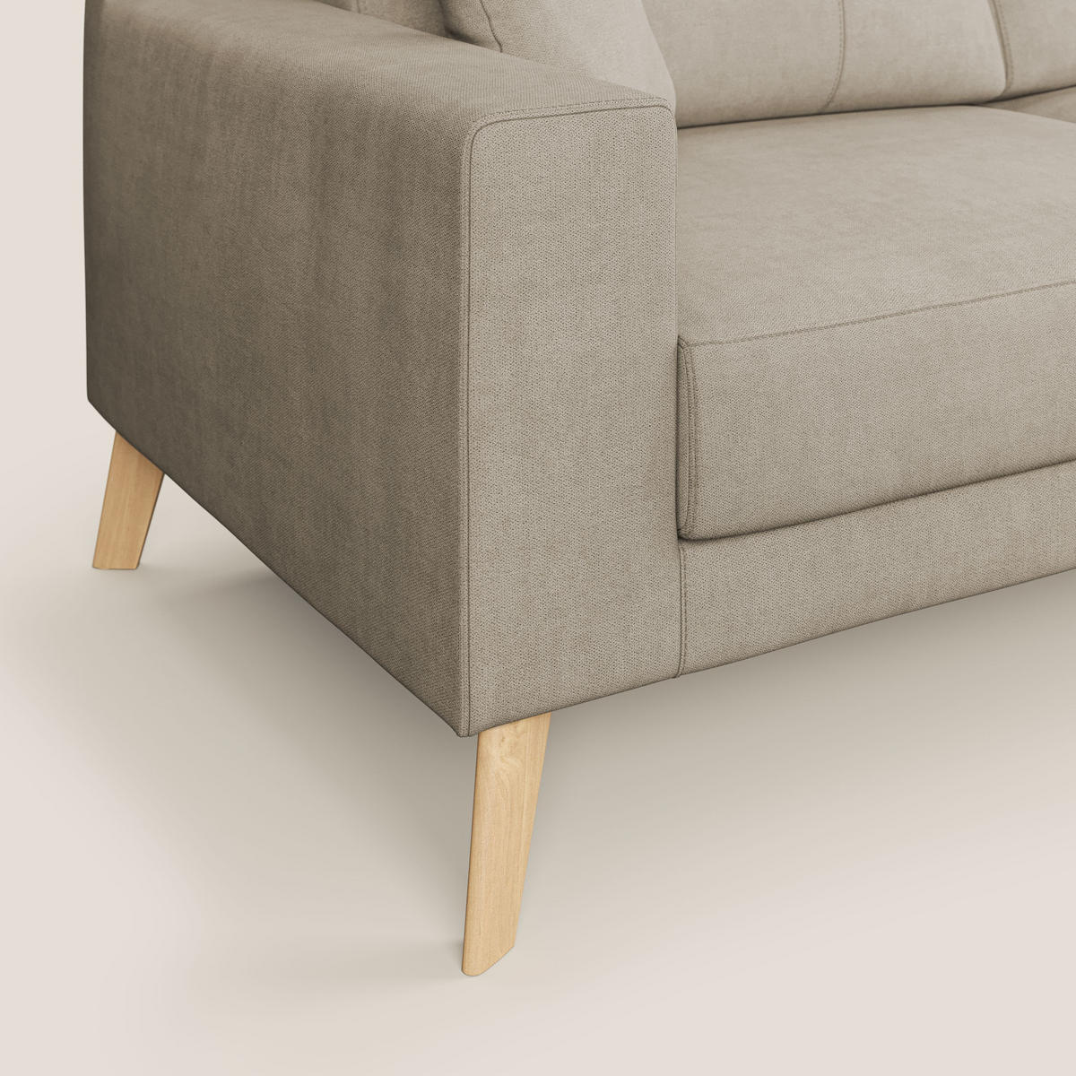 LINEARSOFA Danish - Beige, Textil (146/95/91cm) - Divani.store