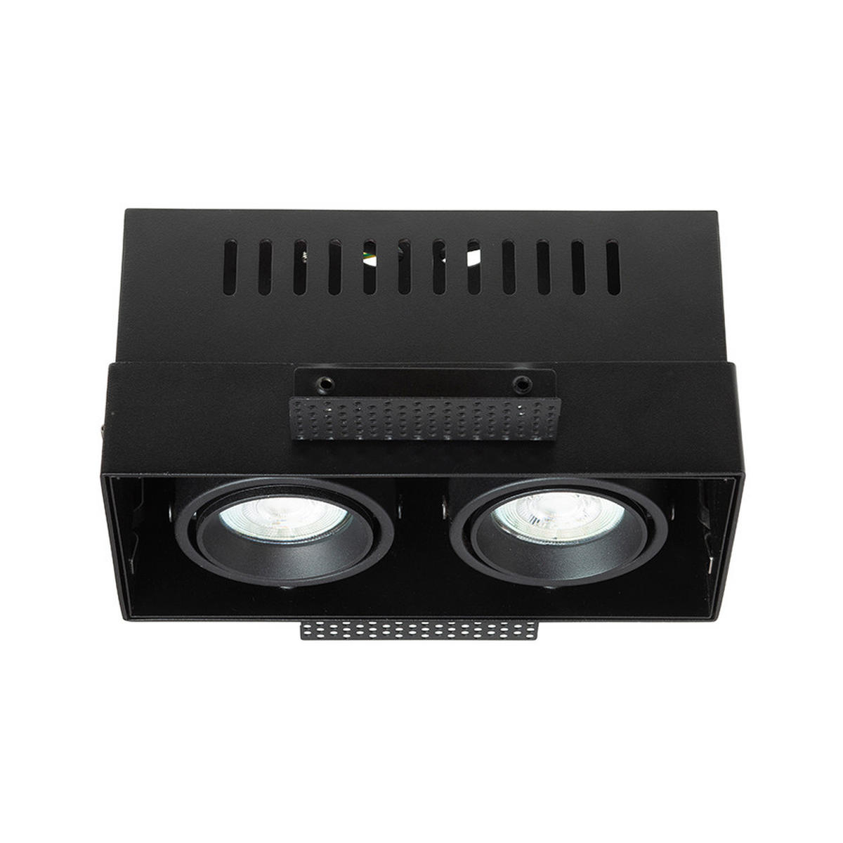 EINBAULEUCHTE ELECTRA II GU10 Schwarz 8 W - Schwarz, Metall (9/9/12cm) - Rendl