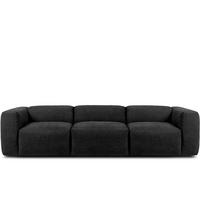 3-SITZER-MODULSOFA BUFFO mit extrem weicher und bequemer Sitzfläche, Gewebestoff, graphit - Graphitfarben, Textil (290/73/96cm) - KONSIMO®