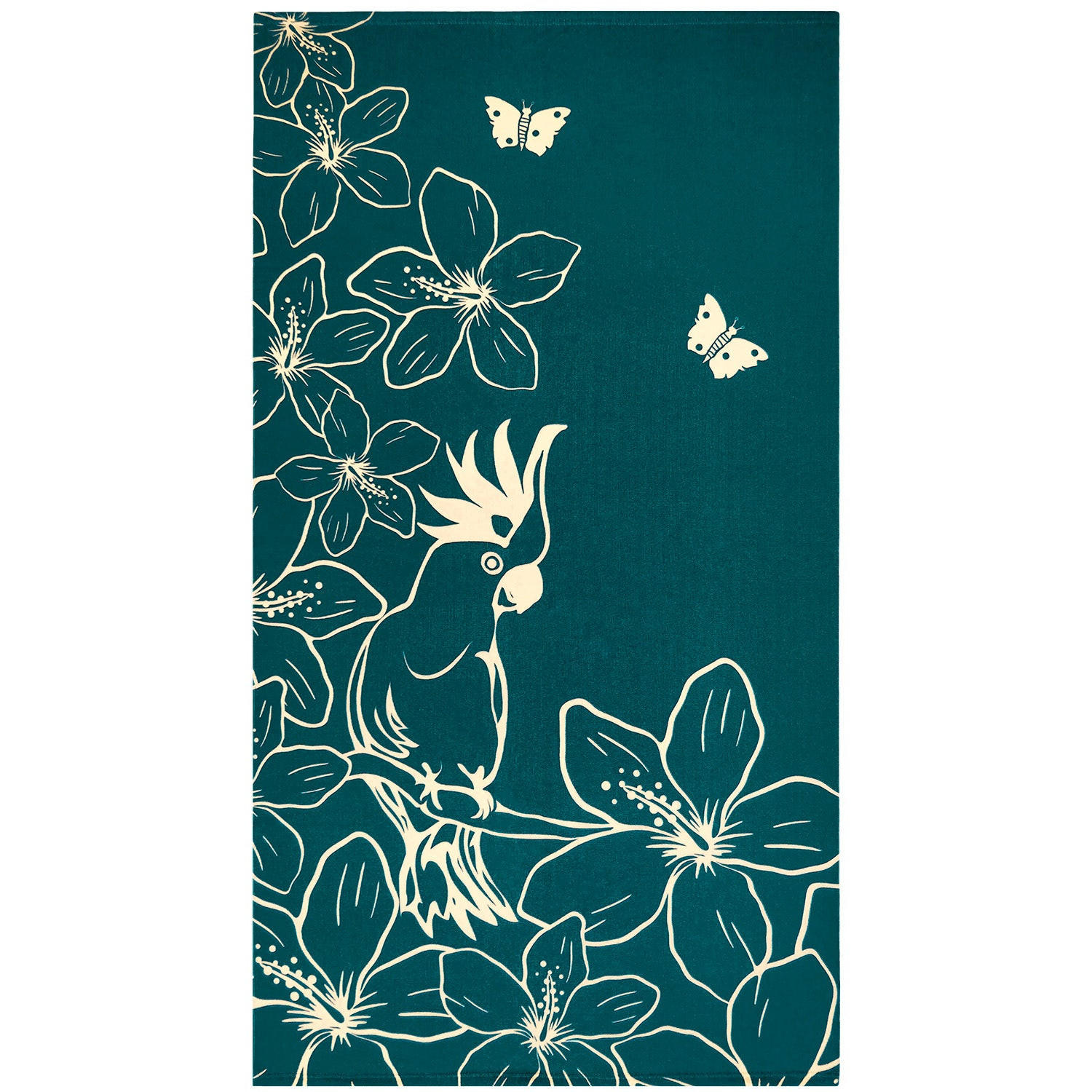 STRANDTUCH Mikrofaser Blau 90x170 220g/m² - Serifos - Blau, Textil (90/170cm) - LE COMPTOIR DE LA PLAGE