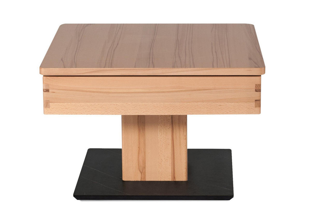 FUNKTIONSTISCH Cele 67x67x43 höhenverstellbar;diagonal verschiebbar Kernbuche - Kernbuche, Holz (67/67/43cm) - 58aufmkessel