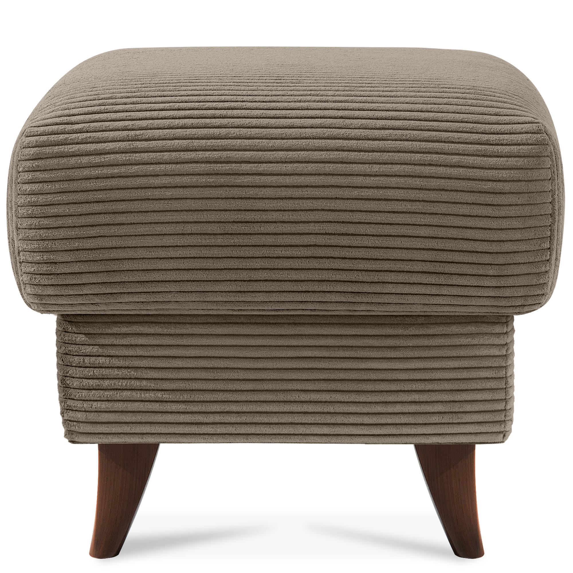 FUẞSTÜTZE GUSTAVO II, Beige - Beige/Braun, Holz/Holzwerkstoff (53/49/53cm) - KONSIMO®