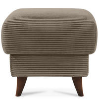 FUẞSTÜTZE GUSTAVO II, Beige - Beige/Braun, Holz/Holzwerkstoff (53/49/53cm) - KONSIMO®