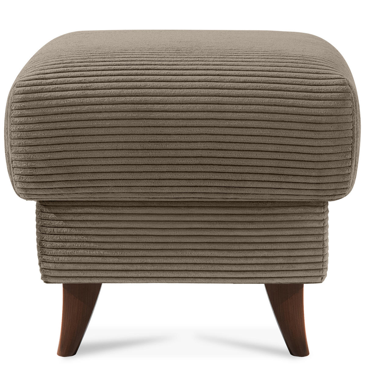 FUẞSTÜTZE GUSTAVO II, Beige - Beige/Braun, Holz/Holzwerkstoff (53/49/53cm) - KONSIMO®