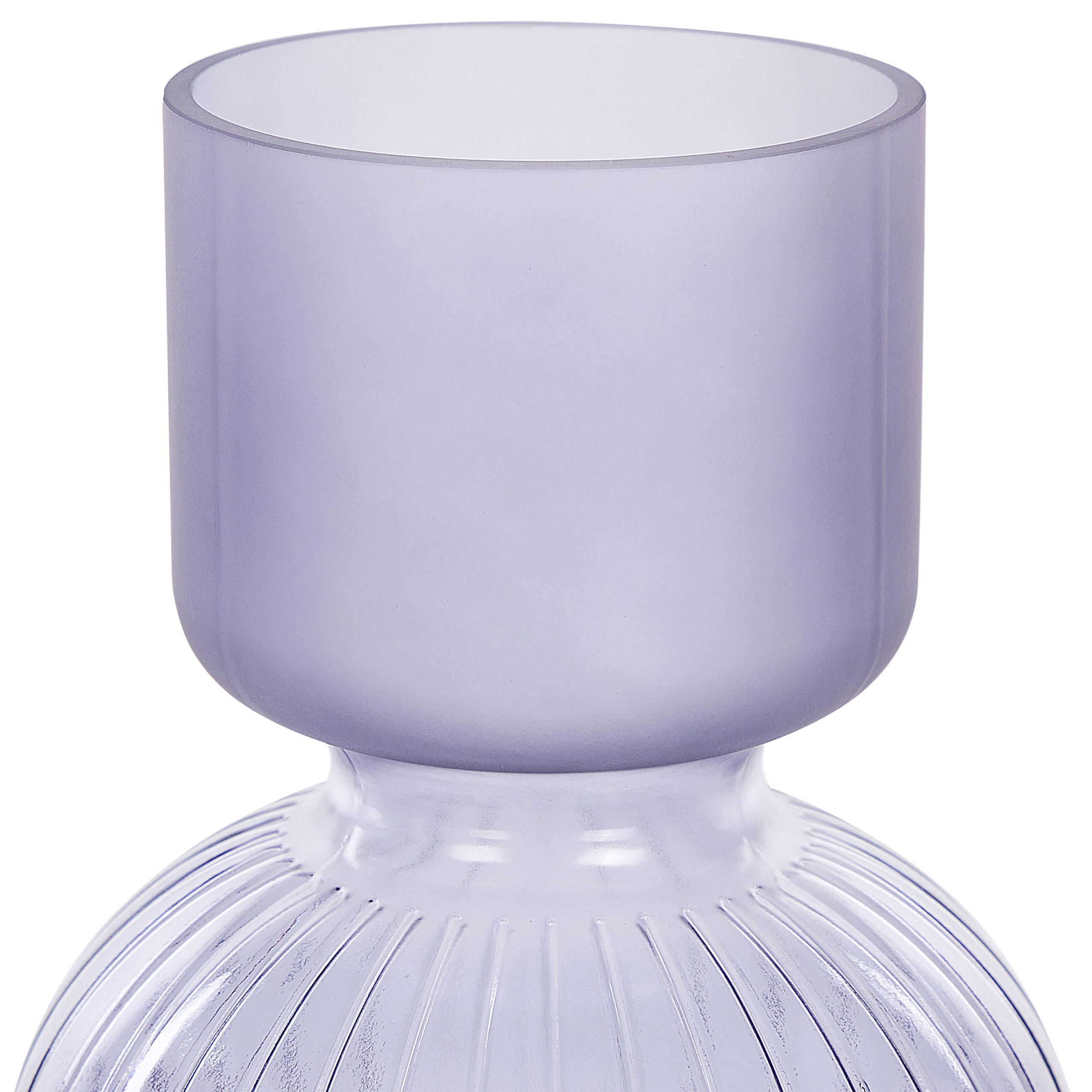 BLUMENVASE Glas violett Thetidio - Violett, Glas (26cm) - Beliani
