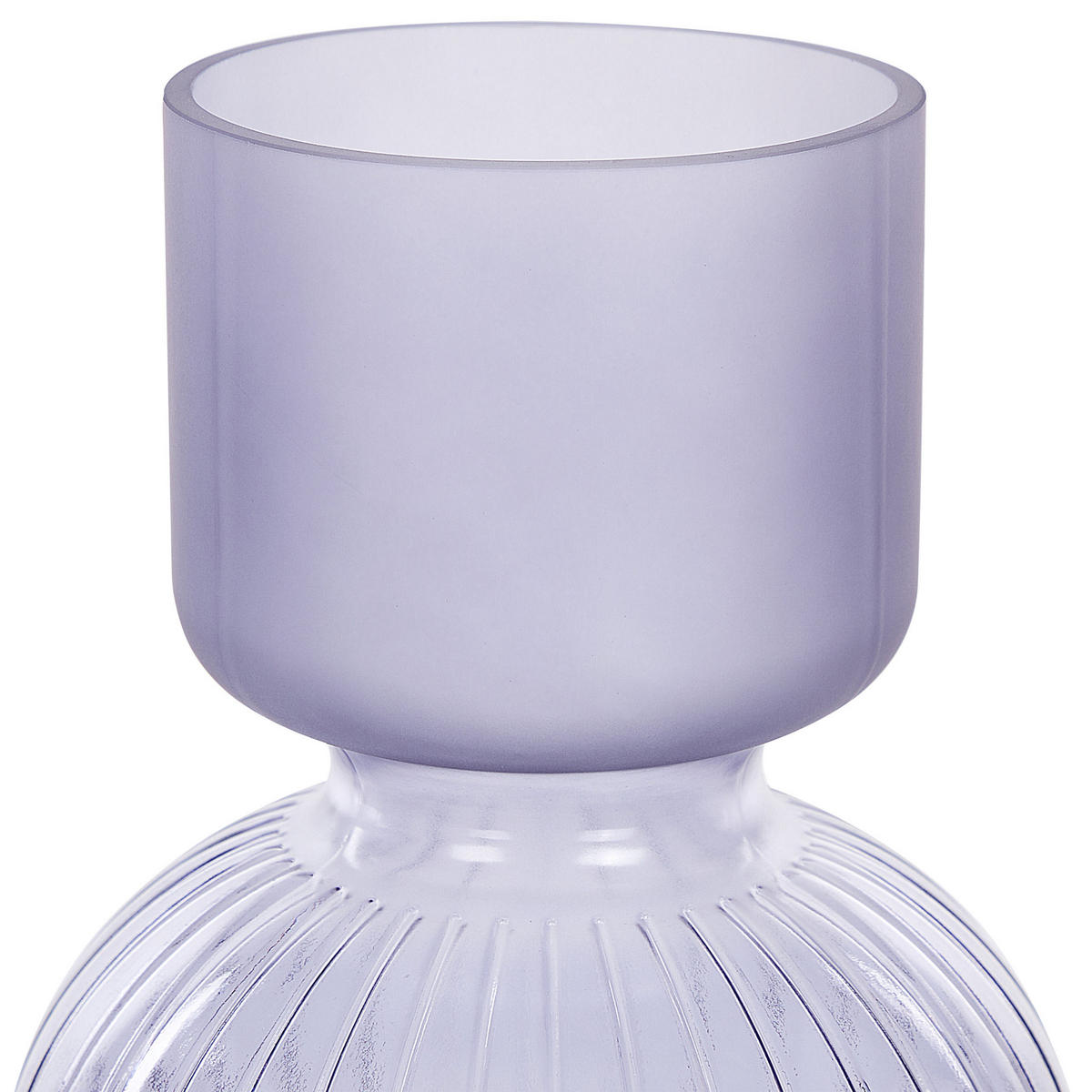 BLUMENVASE Glas violett Thetidio - Violett, Glas (26cm) - Beliani