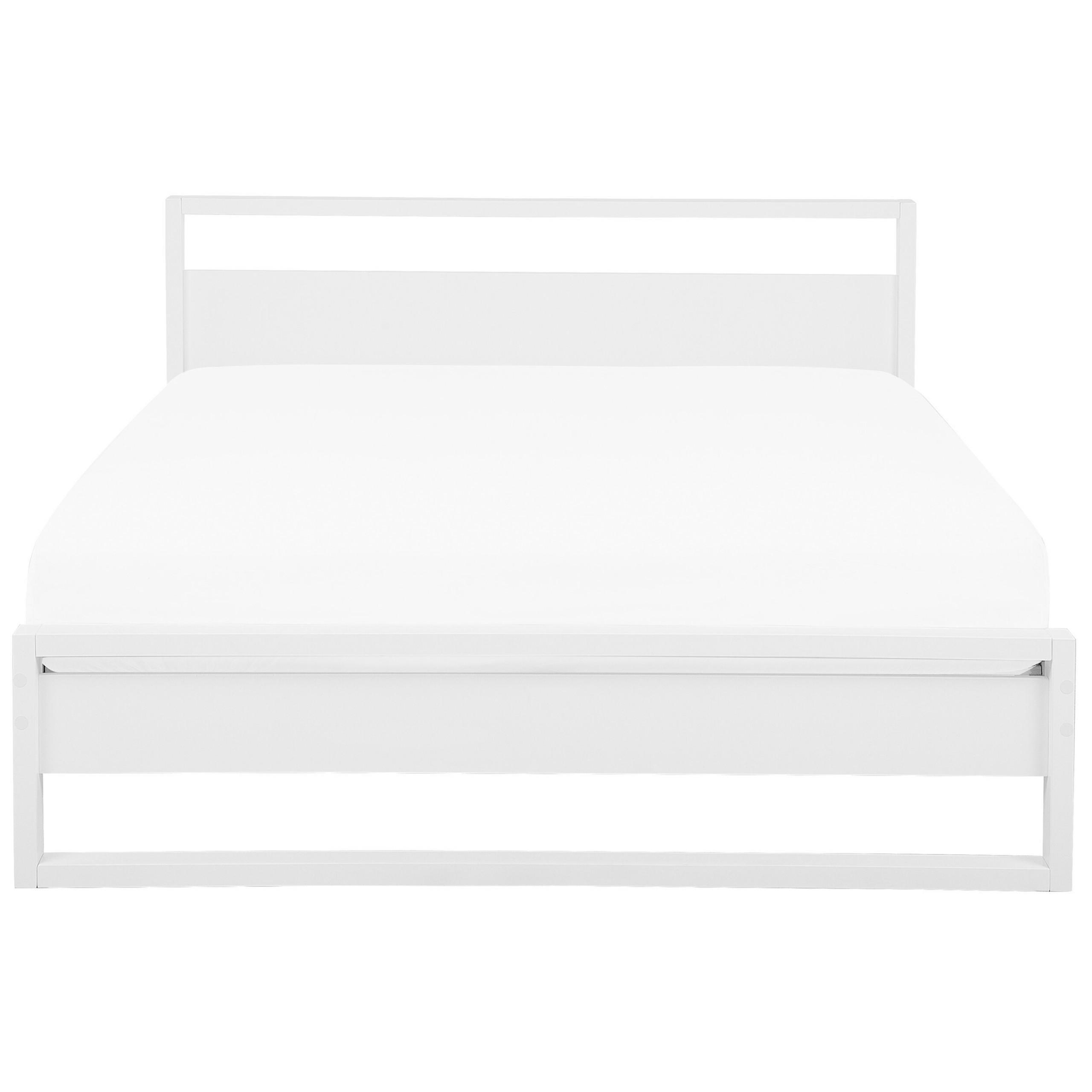 HOLZBETT 180/200cm Weiß Giulia - Weiß, Holz (180/200cm) - Beliani