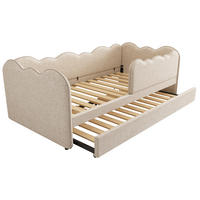 AUSZIEHBETT 90/190 cm DE-00663, in Beige, Tagesbett-Funktion und Lattenrost - Beige, Metall (90/190cm) - ComfortXL